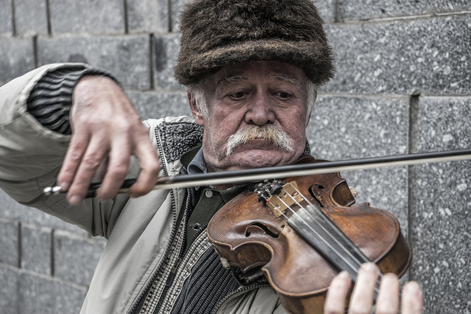 Portret: Straatmuzikant
